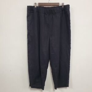 Elizabeth Suzann Womens Wide‎ Leg Linen Pull On Pants Size 2X Coastal Breathable